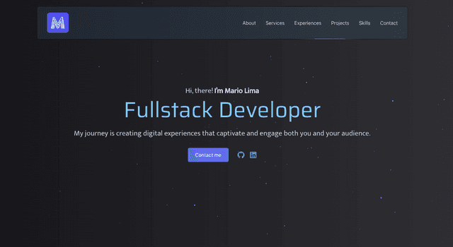 Screen of the project